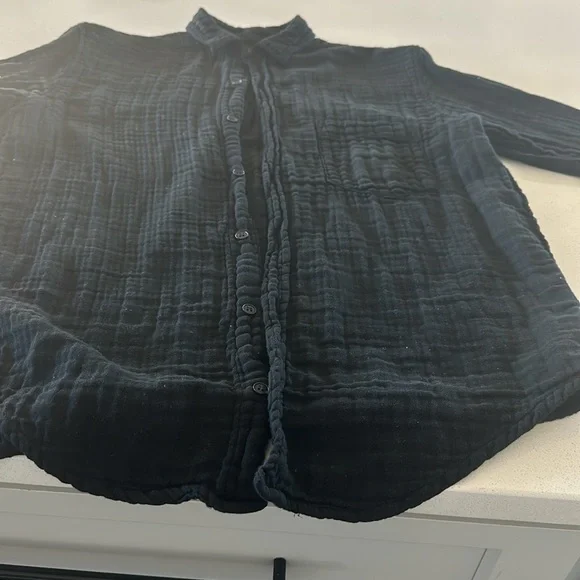 CP Shades XS black button front shirt. Worn once - Picture 4 of 4